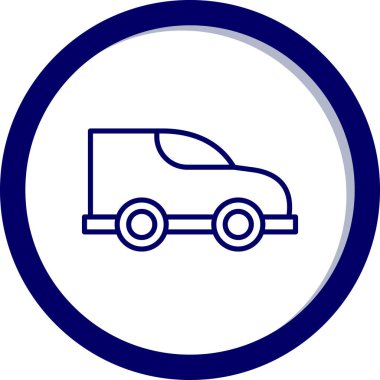 araba simgesi vektör illüstrasyonu