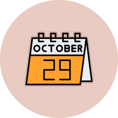 Takvim simgesi vektör illüstrasyonu