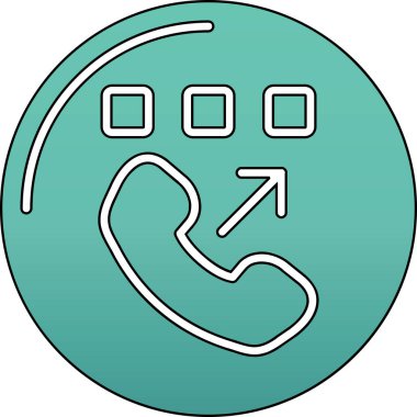 Eşsiz çağrı merkezi vektör simgesi