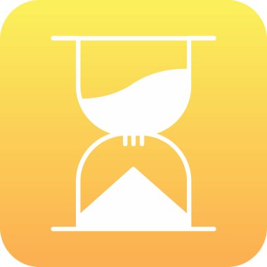 kum saati web simgesi, vektör çizim