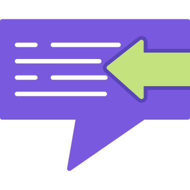 Mesaj var. Web simgesi basit tasarım