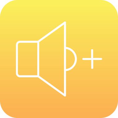 Vektör sözcüsü simgesi, illüstrasyon