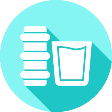 Bir bardak viskinin vektör çizimi