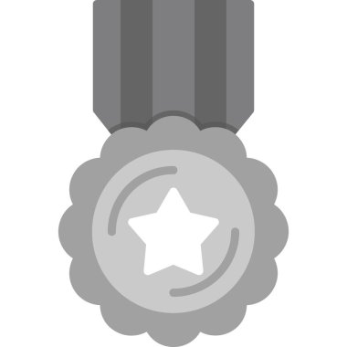 Madalya Ödülü simgesi. vektör çizim