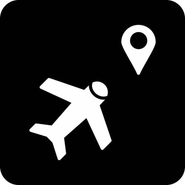 harita simgesi vektör illüstrasyonu