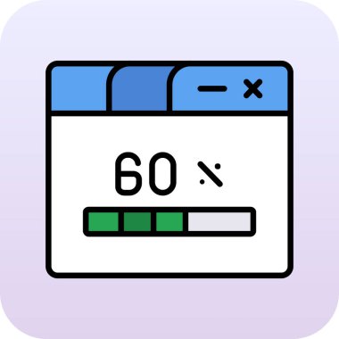 Vektör illüstrasyonu, seo modern simge