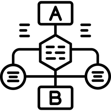 Veri analiz simgesi, vektör illüstrasyonu