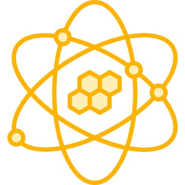 atom web simgesi basit illüstrasyon