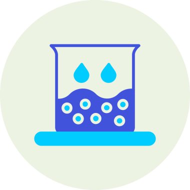 Su. Web simgesi basit illüstrasyon