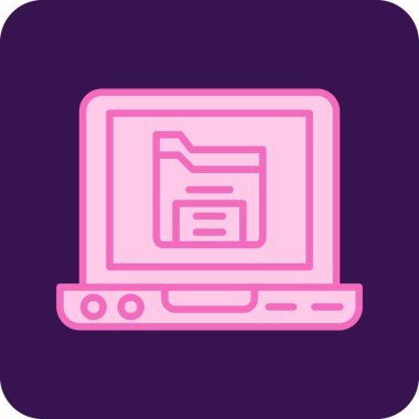 Bilgisayar. Web simgesi basit illüstrasyon