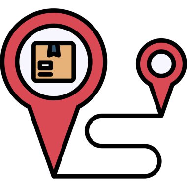 konum haritası konumu simgesi - taslak biçimi