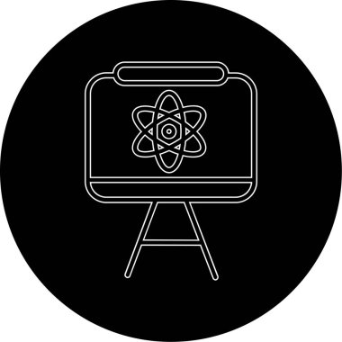 atom. Web simgesi basit illüstrasyon