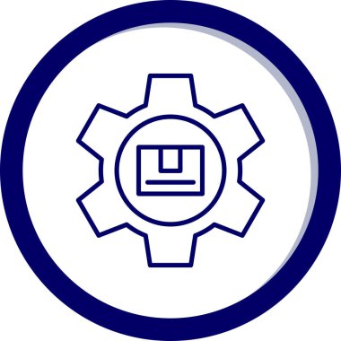 dişli vektör simgesi modern illüstrasyon