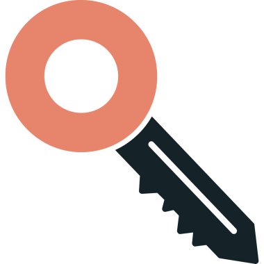 Anahtar. Web simgesi basit illüstrasyon