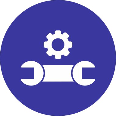 dişli simgesinin vektör illüstrasyonu