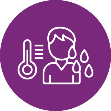 Vektör çizimi, su damlası olan adam