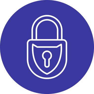 Modern b 'nin vektör illüstrasyonu simge kilidinden yoksun