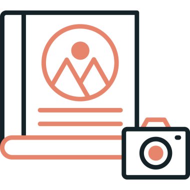 fotoğraf simgesi vektör illüstrasyonu