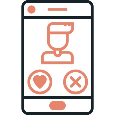 Bildirim simgesi olan cep telefonu. vektör illüstrasyonu