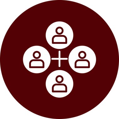 topluluk düz yuvarlanmış vektör simgesi