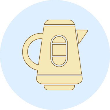 Kettle simge vektör illüstrasyonu