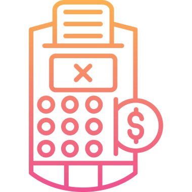 Hesap makinesi. Web simgesi basit tasarım