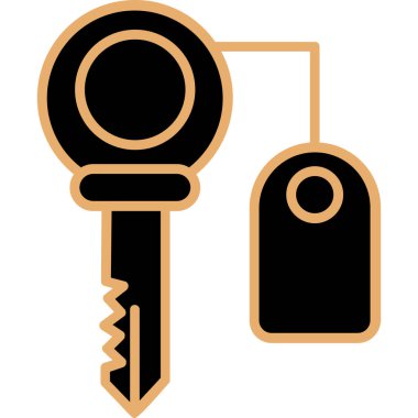 Anahtar. Web simgesi basit illüstrasyon