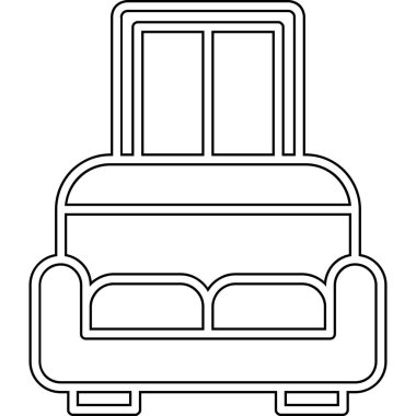 Kanepe ikon vektör çizimi olan kanepe