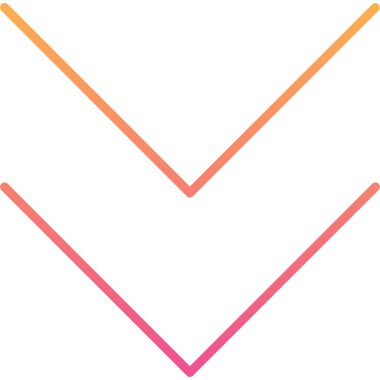 Aşağı ok simgesi vektör illüstrasyonu