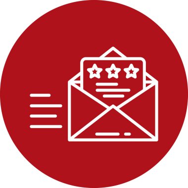 Kırmızı harfli bir harfin vektör simgesi