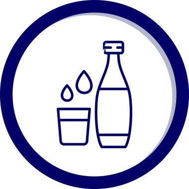 içecek simgesi, vektör illüstrasyonu