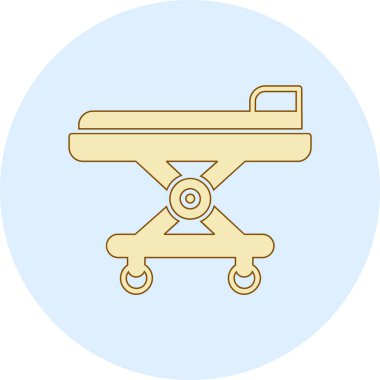 Sandalyenin bir simgesinin vektör çizimi