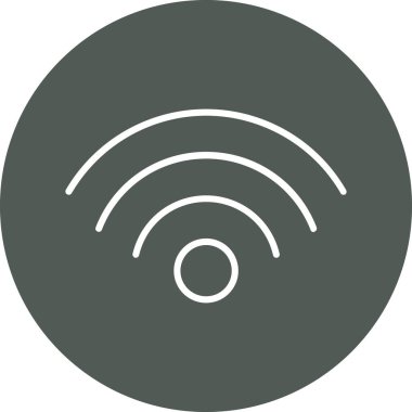 Wi-Fi simgesinin vektör illüstrasyonu