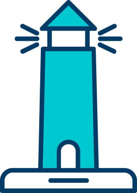 Bir bina simgesinin vektör illüstrasyonu