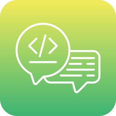 Sohbet simgesi soyut arkaplanda izole edildi