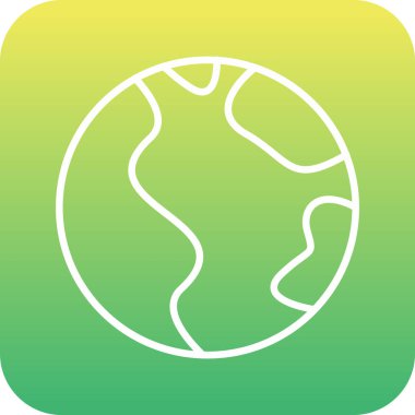 Eşsiz Dünya Vektörü Kabartma Simgesi