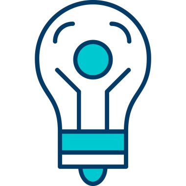 Ampul. Web simgesi basit illüstrasyon