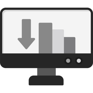 bilgisayar masaüstü simgesi, vektör illüstrasyonu