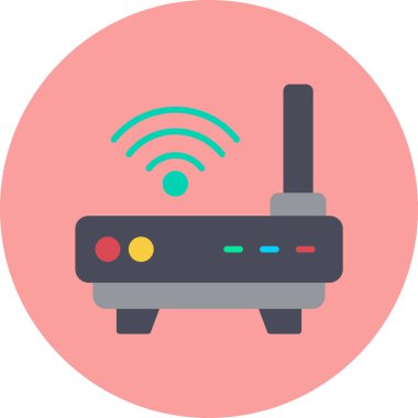 Yönlendirici. Web simgesi basit illüstrasyon