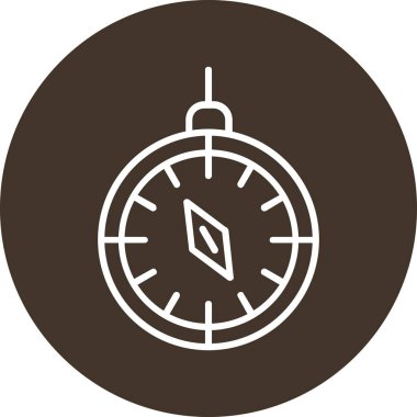 Pusula simgesinin vektör illüstrasyonu