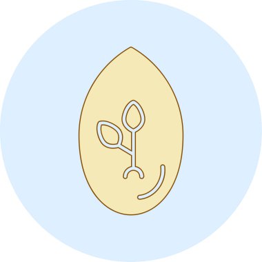 Yumurta simgesi vektör illüstrasyonu