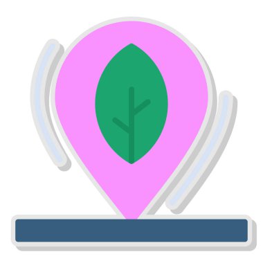 Harita işaretleyici vektör illüstrasyonunu göster