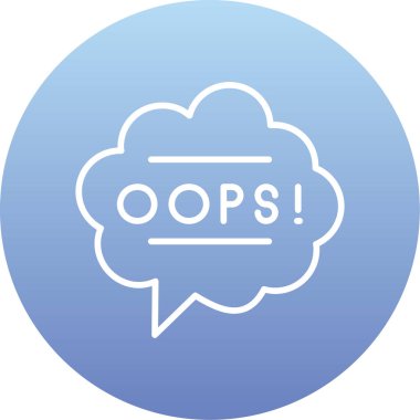 Modern simge vektör illüstrasyonunda hata