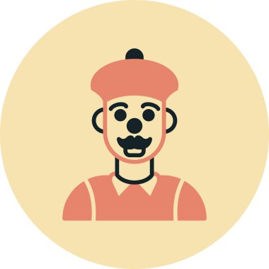 Maskeli bir adamın vektör çizimi