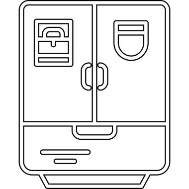 kapı simgesi vektör illüstrasyonu