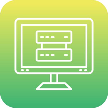 Eşsiz Laptop Vektör Glyph Simgesi