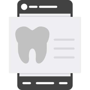 Akıllı telefonlu diş, diş bakımı konsepti.