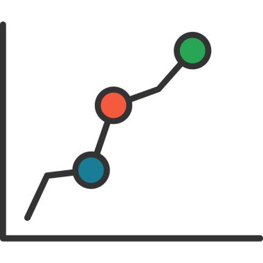 grafik ikonu vektör illüstrasyonu