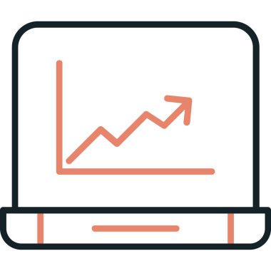 grafik vektörü ince çizgi simgesi