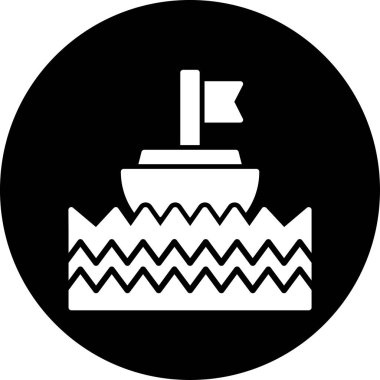 Modern b 'nin vektör illüstrasyonunda su ikonu yok